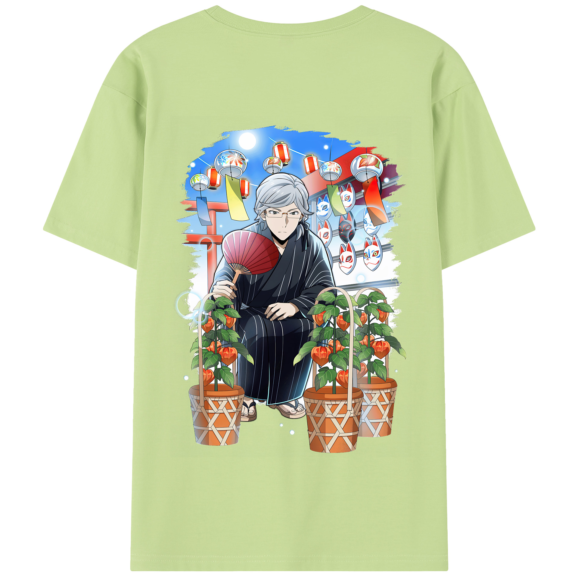 （画像用） 文豪ストレイドッグス Bungo Stray Dogs 綿100％半袖Tシャツ（背面プリント）